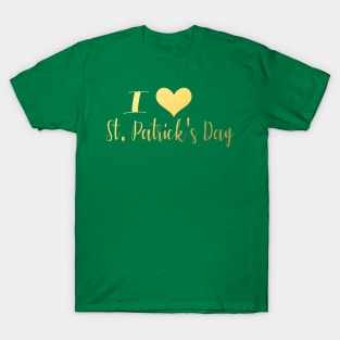 I Love St. Patrick's Day T-Shirt